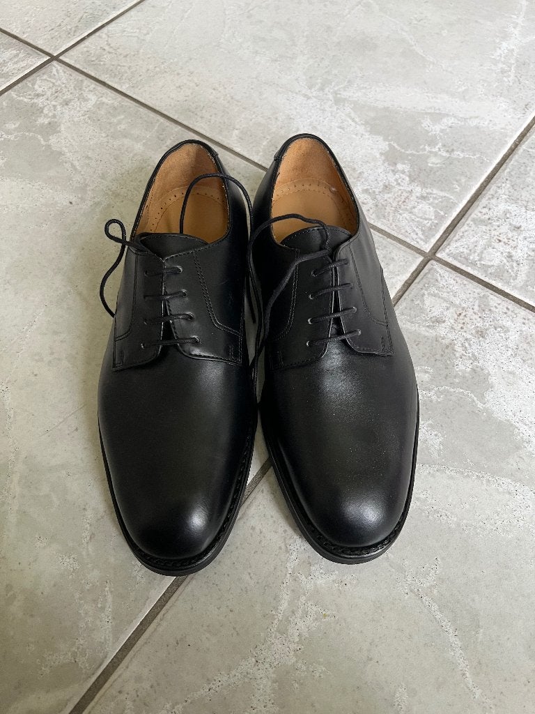 Nieuw paar Derby Veterschoenen van Defensie maat 5B. 38, Verzenden, Zwart, Derby van Defensie, Nieuw