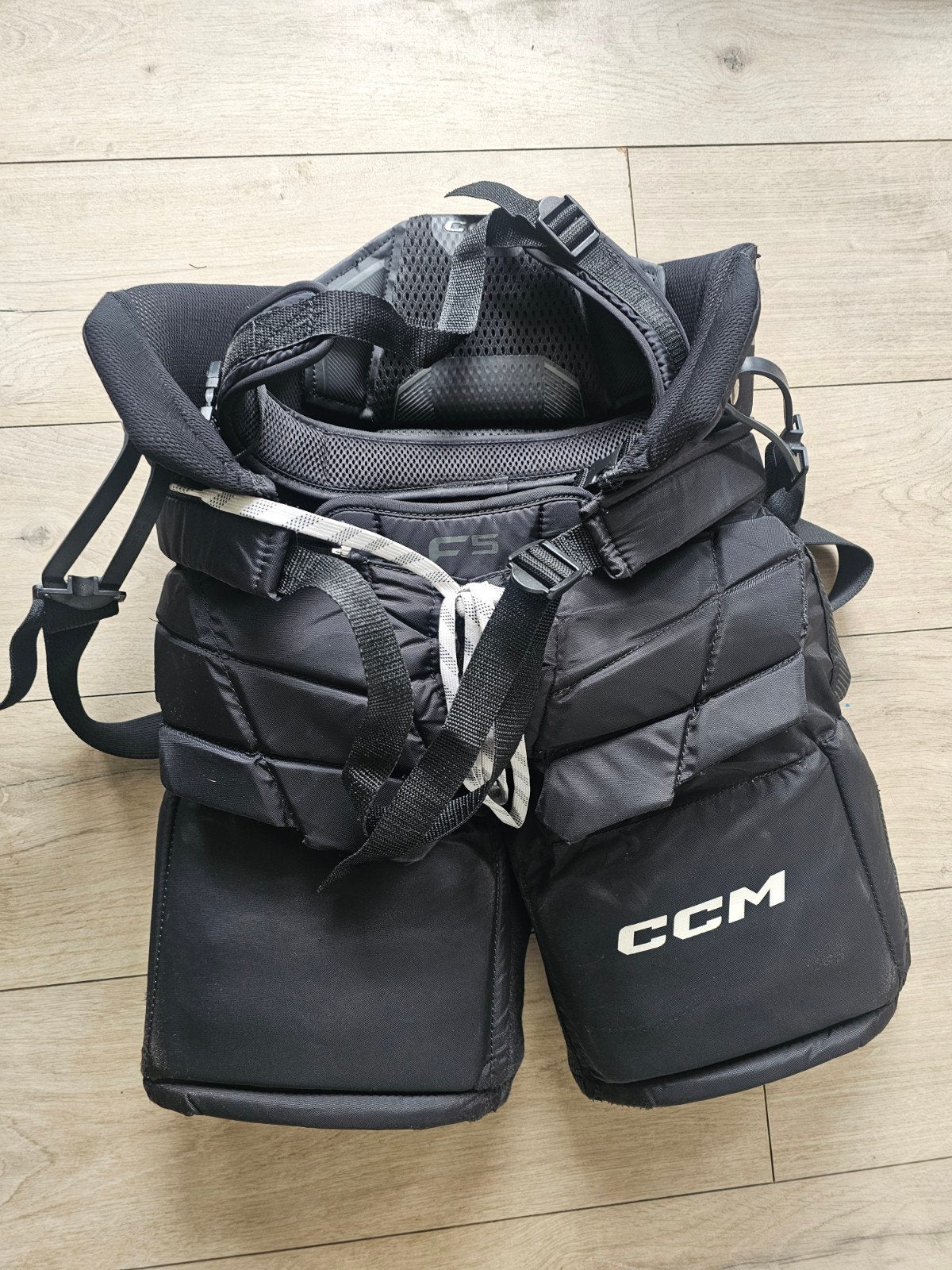 CCM Goalie Broek Junior Maat M - IJshockey Bescherming, Ophalen of Verzenden, Gebruikt
