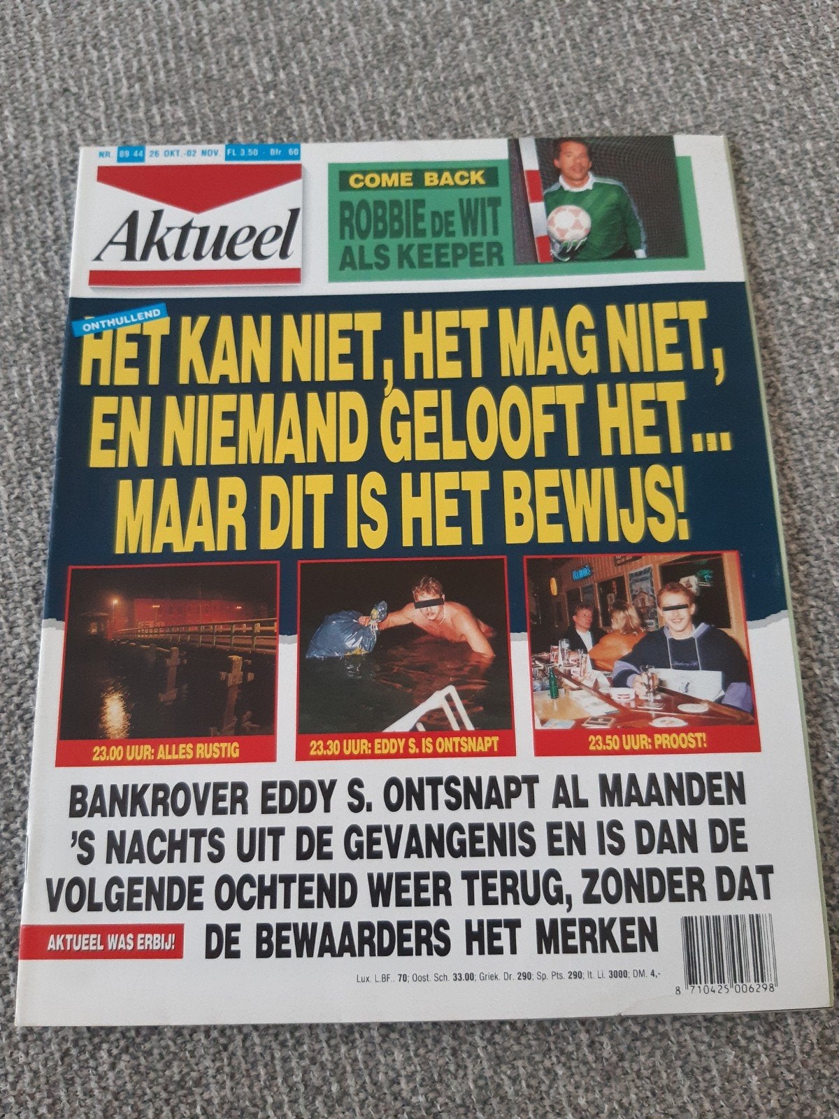 44.Aktueel 1989. Robbie de Wit. Marion van Tijn. Angie van B, Ophalen of Verzenden, 1980 tot heden, Tijdschrift