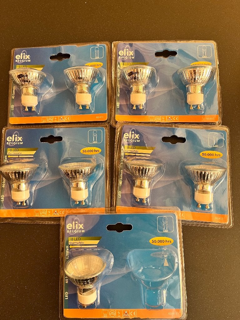 Led Lampen GU 10   18Led, Ophalen, Led-lamp, Minder dan 30 watt, Soft of Flame
