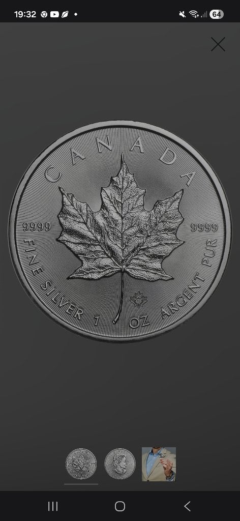 Maple leaf zilver kopen, Ophalen, Zilver