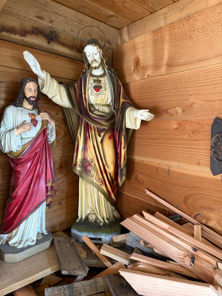 Diverse religieuze beelden: Jezus, Jozef en kind Jezus, Ophalen of Verzenden