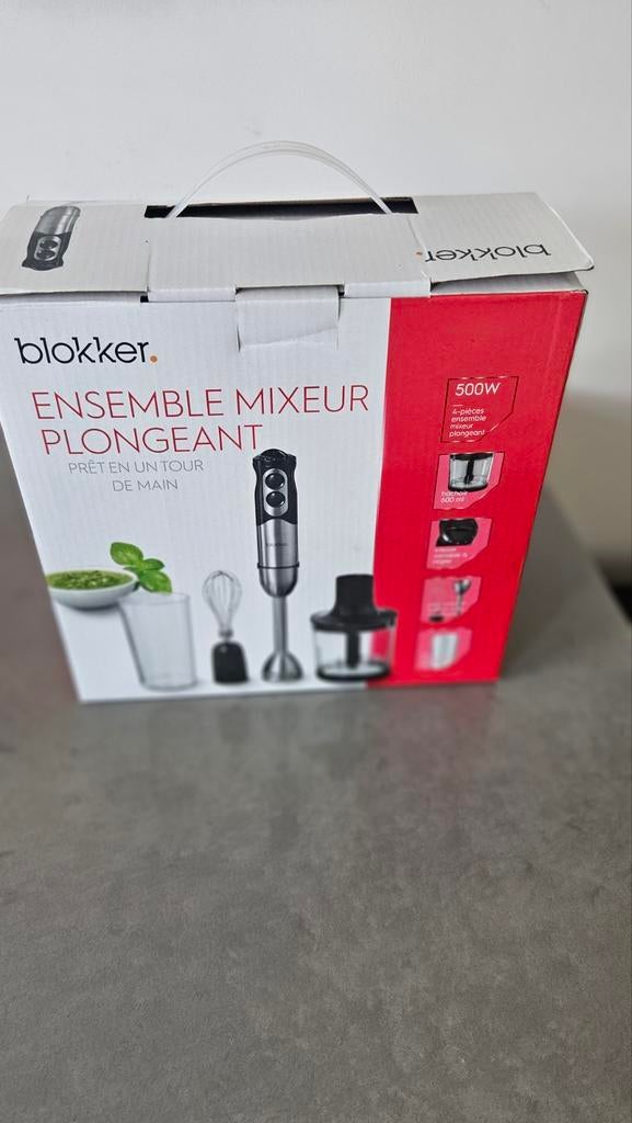 Blokker Staafmixer Set - Zo goed als nieuw, Minder dan 1 liter, Ophalen, Nieuw, 2 snelheden