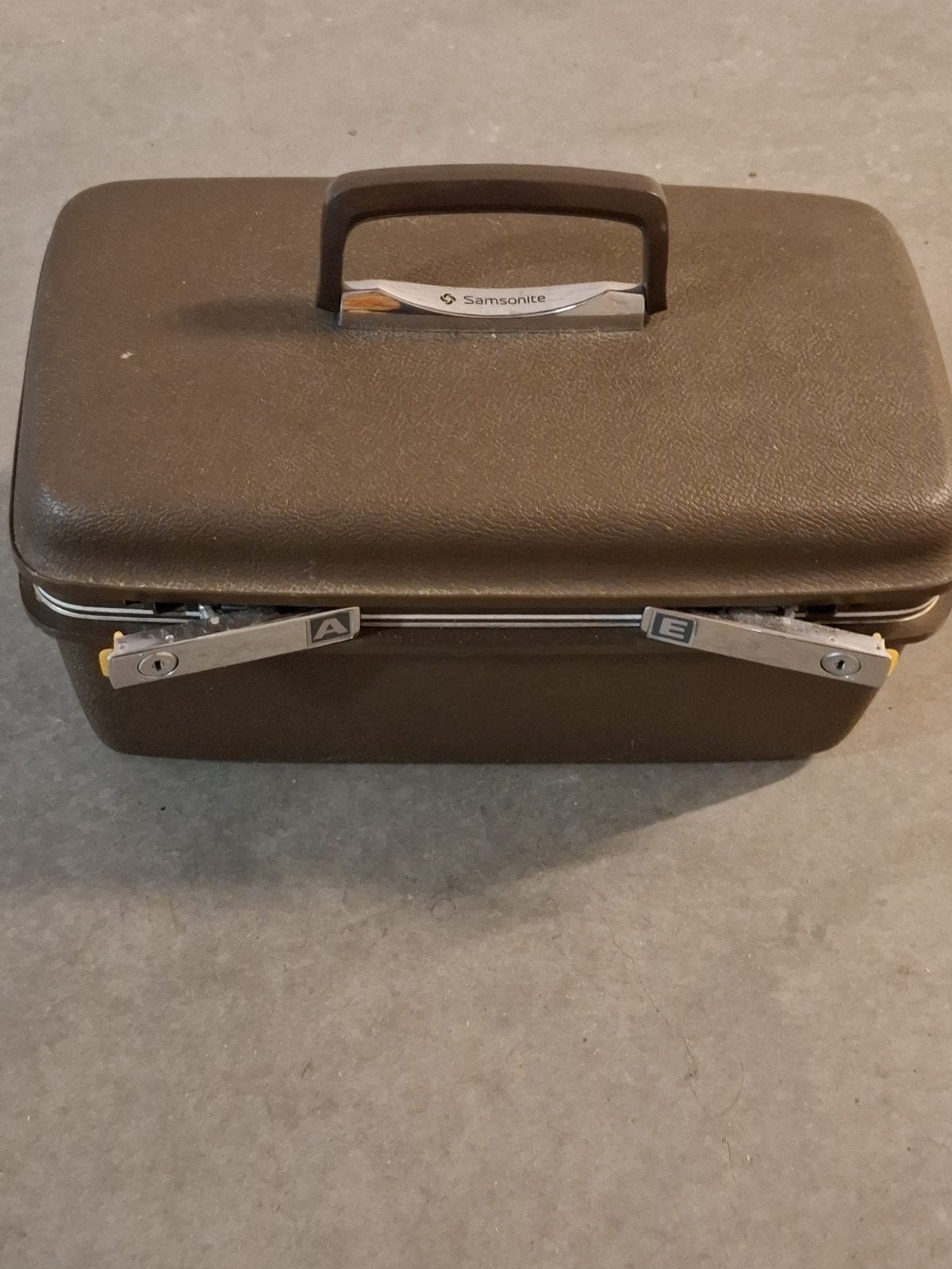 Samsonite beautycase, Sieraden, Tassen en Uiterlijk, Beautycases, Bruin, Met slot, Ophalen of Verzenden, Zo goed als nieuw