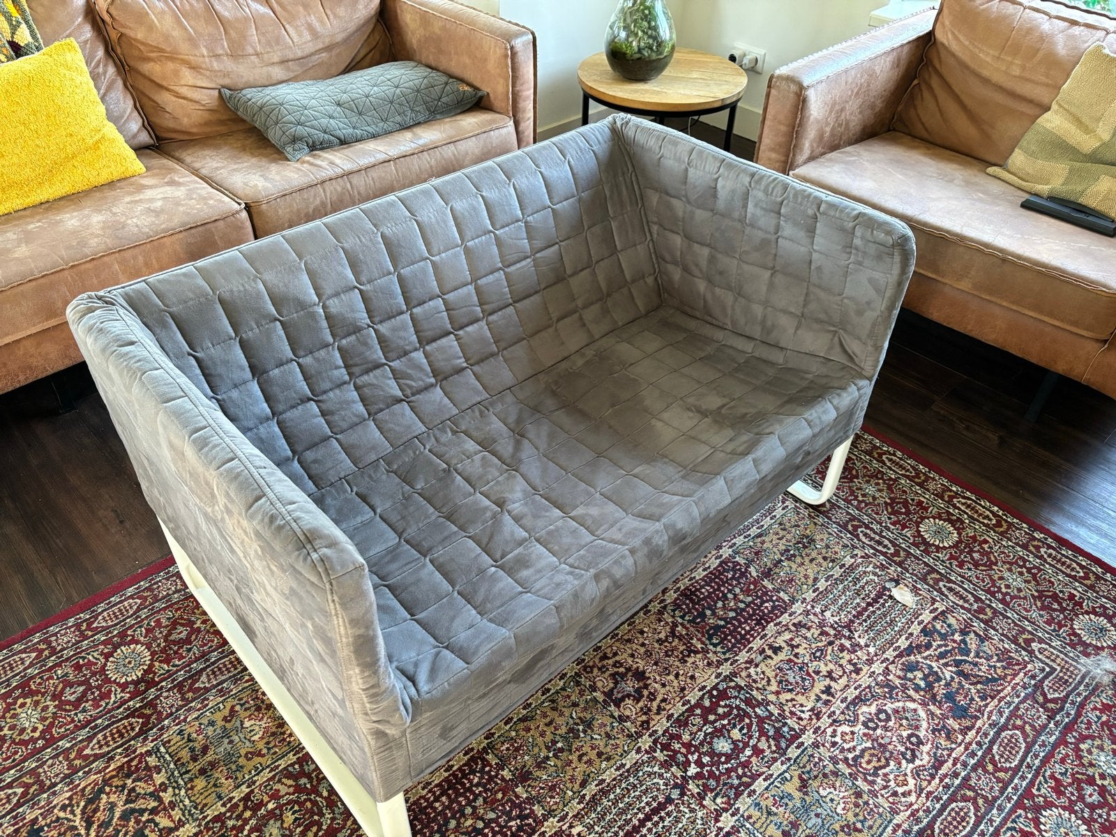 Zgan IKEA bankje knopparp - Ideaal voor slaapkamer, Ophalen, Minder dan 75 cm, 150 tot 200 cm, Tweepersoons
