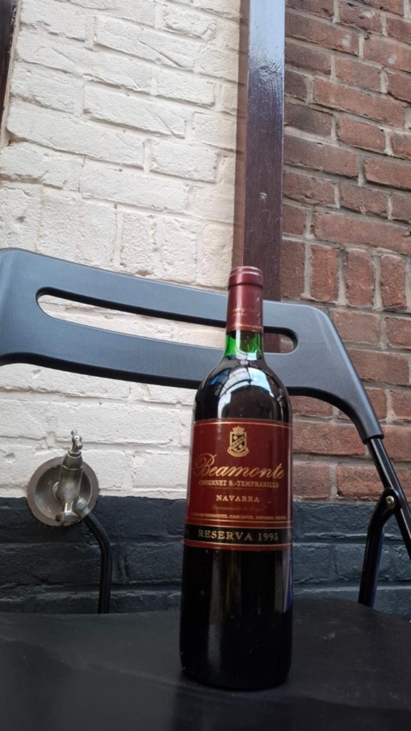 Beaumont Cabernet S. Tempranillo Navarra Reserva 1995, Verzamelen, Gebruikt, Spanje, Ophalen of Verzenden, Rode wijn