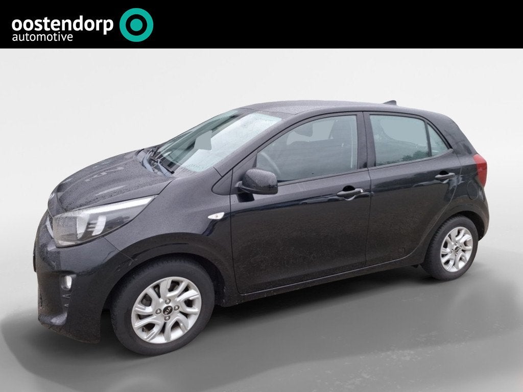 Kia Picanto 1.0 CVVT ComfortPlusLine Navigator Lage km-stand, Auto's, Gebruikt, Euro 6, 4 stoelen, Zwart