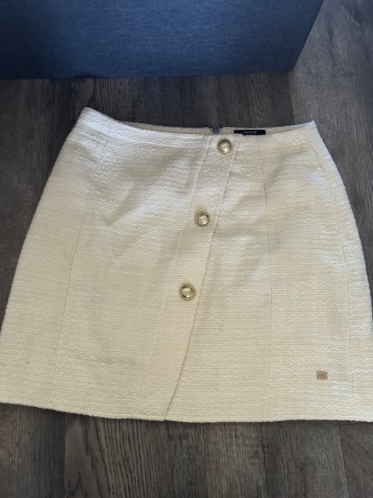 Nikkie rok met gouden knopen, maat XL, Beige, Maat 46/48 (XL) of groter, Nieuw, Ophalen of Verzenden