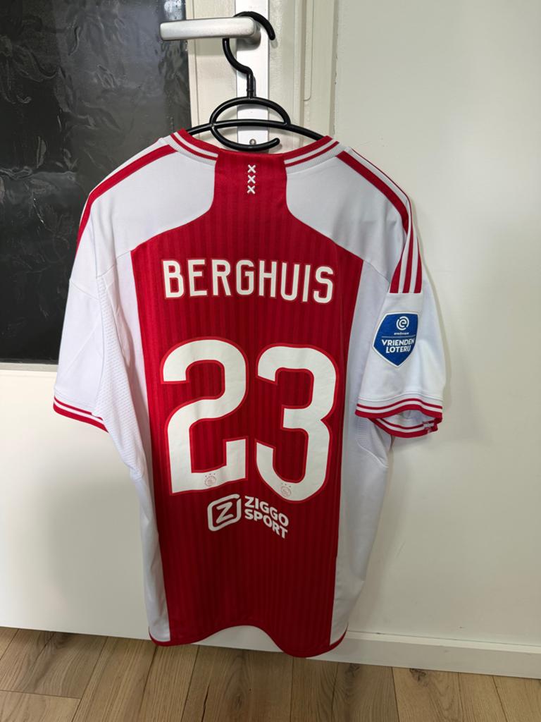 Ajax Thuis shirt 23/24 Berghuis #23 XL, Ophalen of Verzenden, Zo goed als nieuw, Rood, Maat 46/48 (XL) of groter