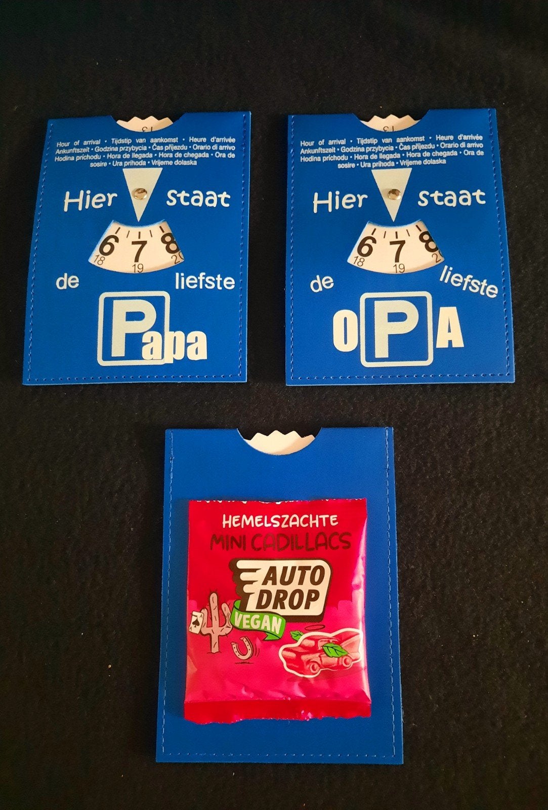 Parkeerschijf liefste opa, liefste papa met autodrop, Ophalen of Verzenden, Nieuw, Versiering