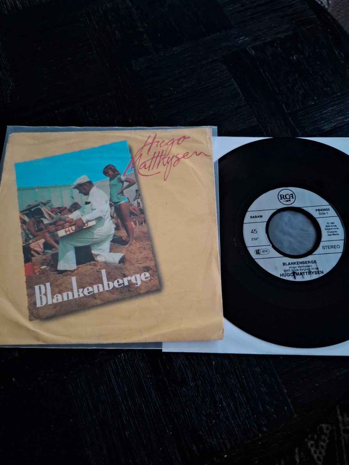 Hugo Matthysen - Blankenberge 7 inch single, Cd's en Dvd's, Gebruikt, 7 inch, Ophalen of Verzenden, EP