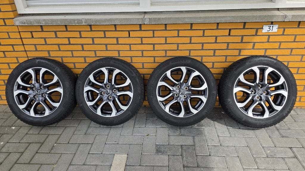 Originele Mazda 2 "Diamond Cut" licht metalen winterset, Auto-onderdelen, Banden en Velgen, Ophalen, Gebruikt, 16 inch, Banden en Velgen