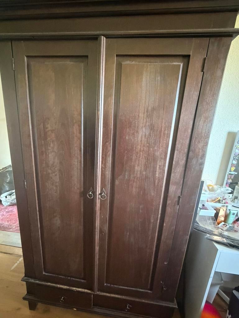 Antiek kleding/linnen kast, Antiek en Kunst, Antiek | Meubels | Kasten, Ophalen