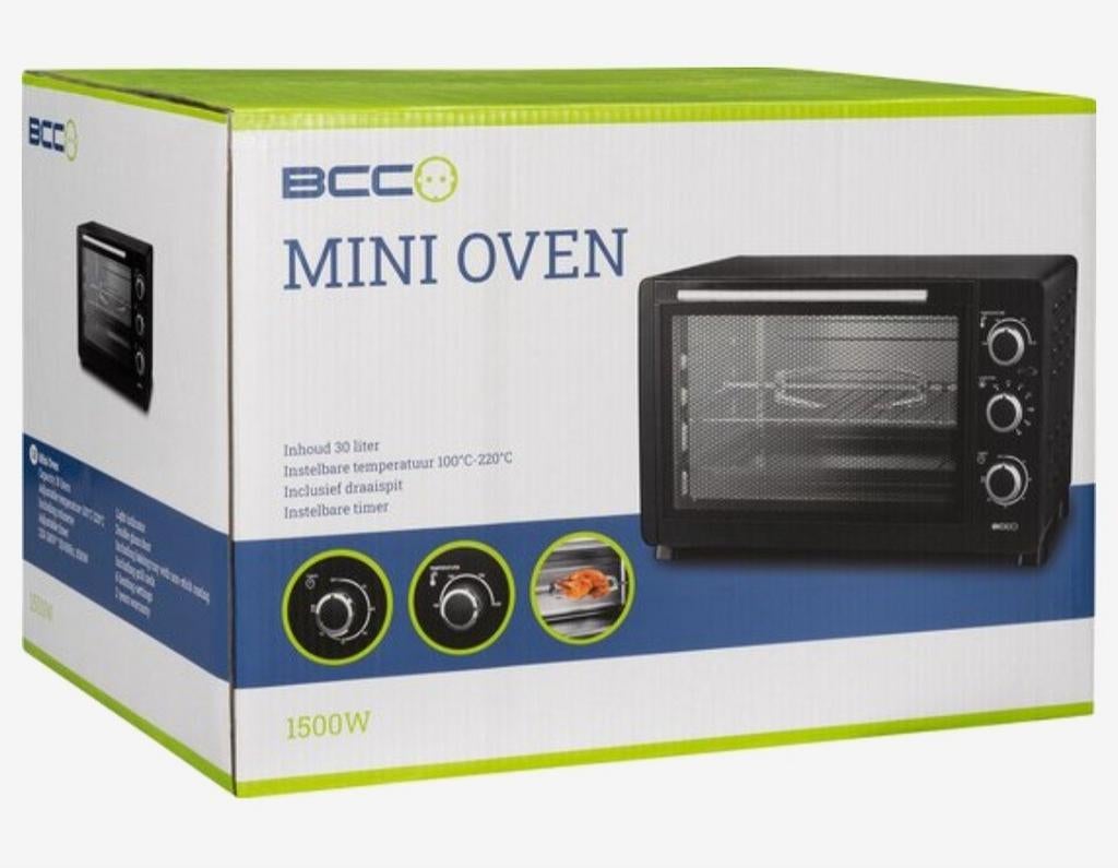 Nieuwe oven met draaispit in doos, Ophalen of Verzenden, Nieuw, Minder dan 45 cm