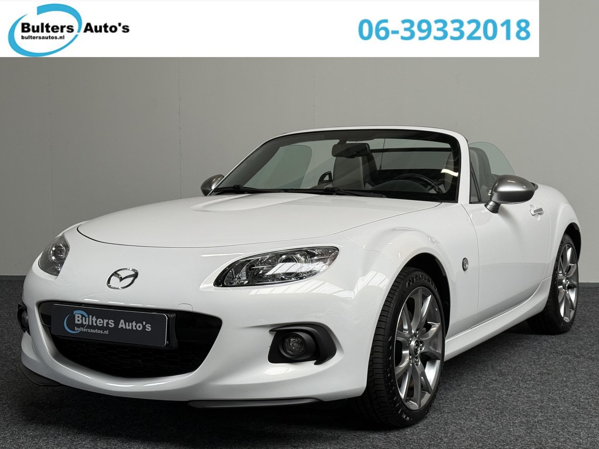 Mazda MX-5 1.8 Silver Edition | LEDER | CARPLAY | CAMERA, Stoelverwarming, Dealer onderhouden, Achterwielaandrijving, Gebruikt