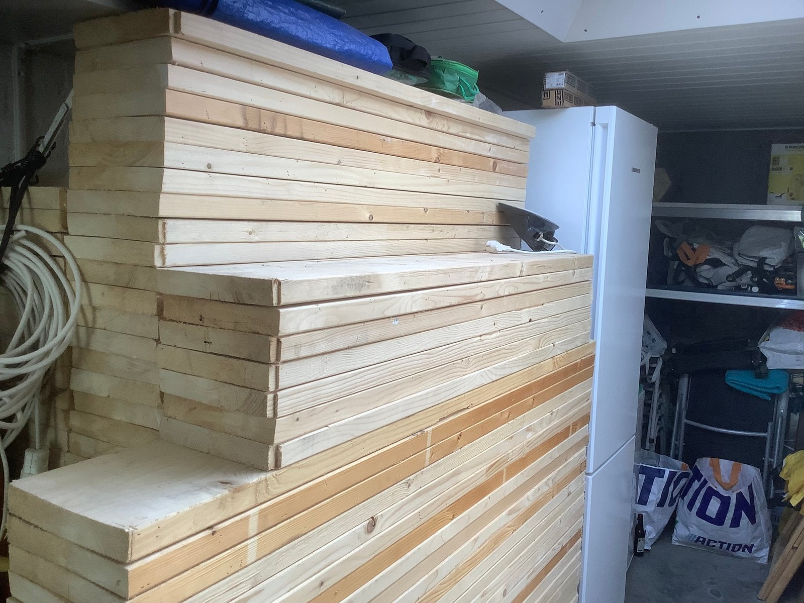 Mooi rechte geschaafde planken, Doe-het-zelf en Verbouw, Ophalen, 25 tot 50 mm, Zo goed als nieuw, Plank