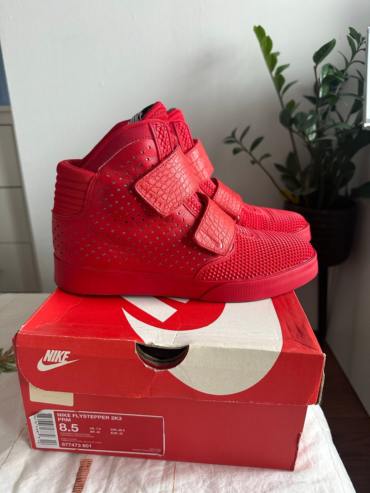 Nike Flystepper 2K3 - ‘Red October’ Sneakers Maat 42, Ophalen of Verzenden, Zo goed als nieuw, Sneakers of Gympen