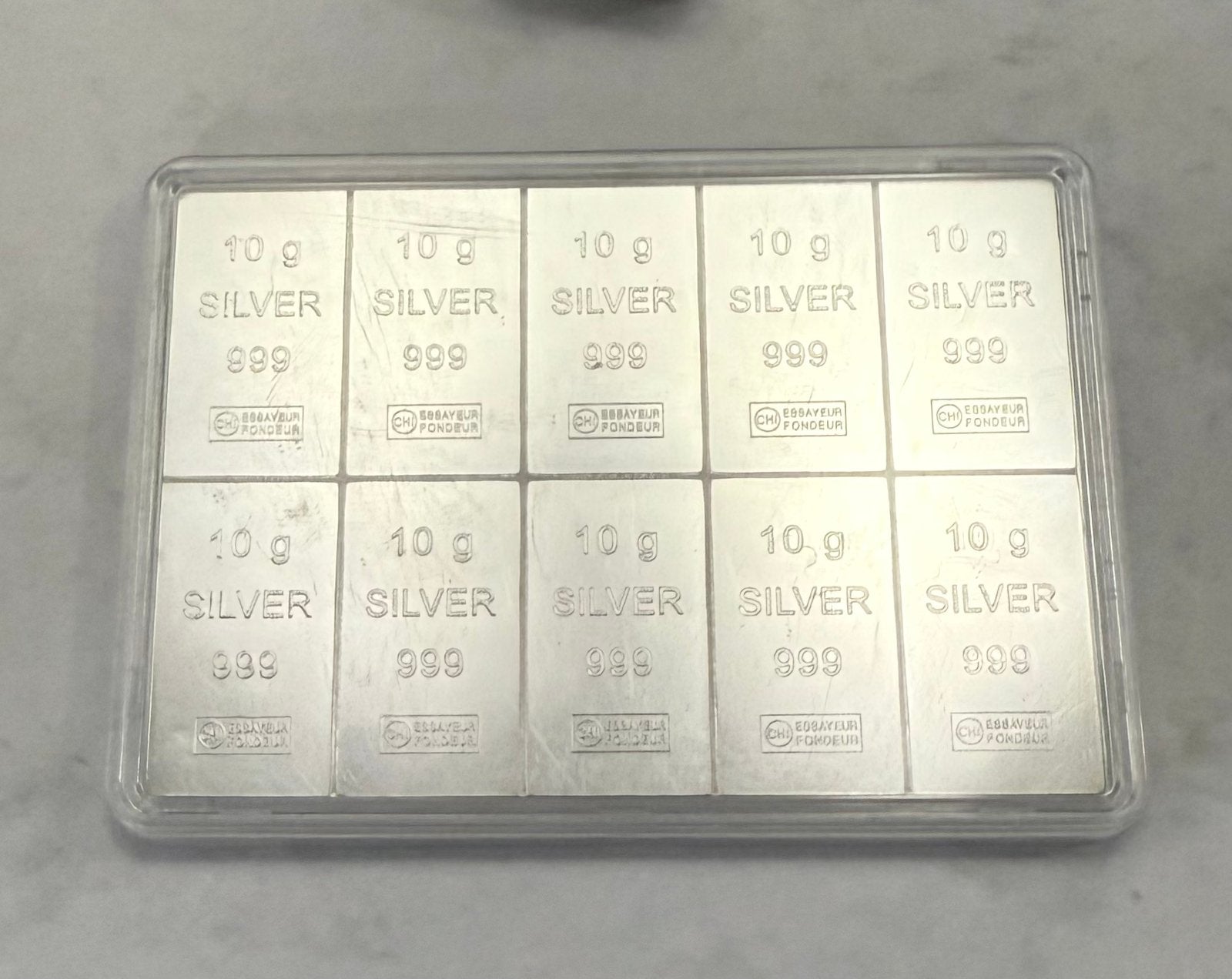10x 10 Gram Zilver ESG / Valcambi / Combibaartjes 999, Ophalen of Verzenden, Zilver