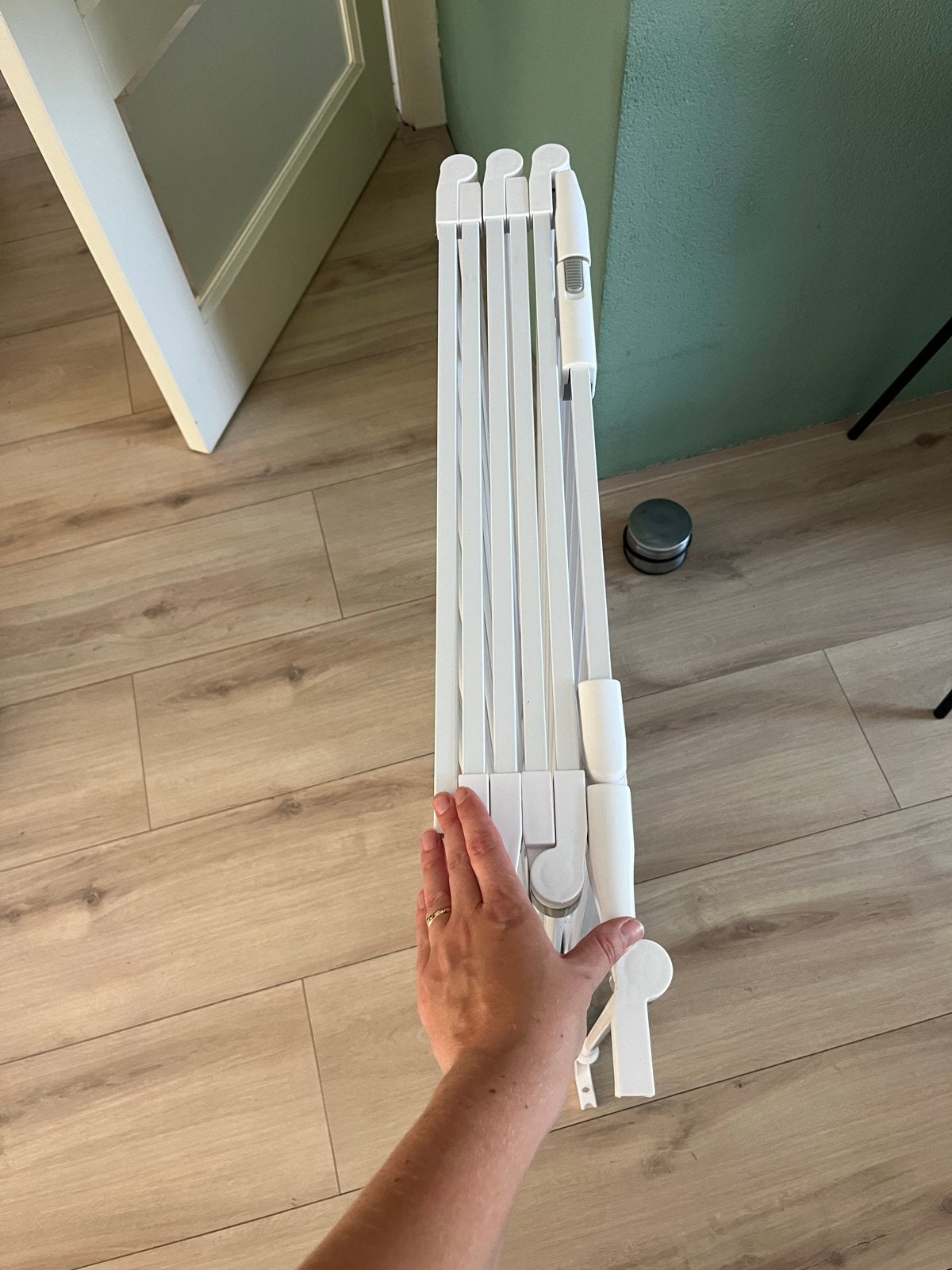 Pinolino Box/Veiligheidshek - Wit, Zeshoekig, Ophalen, Zo goed als nieuw, Overige vormen, Boxkleed