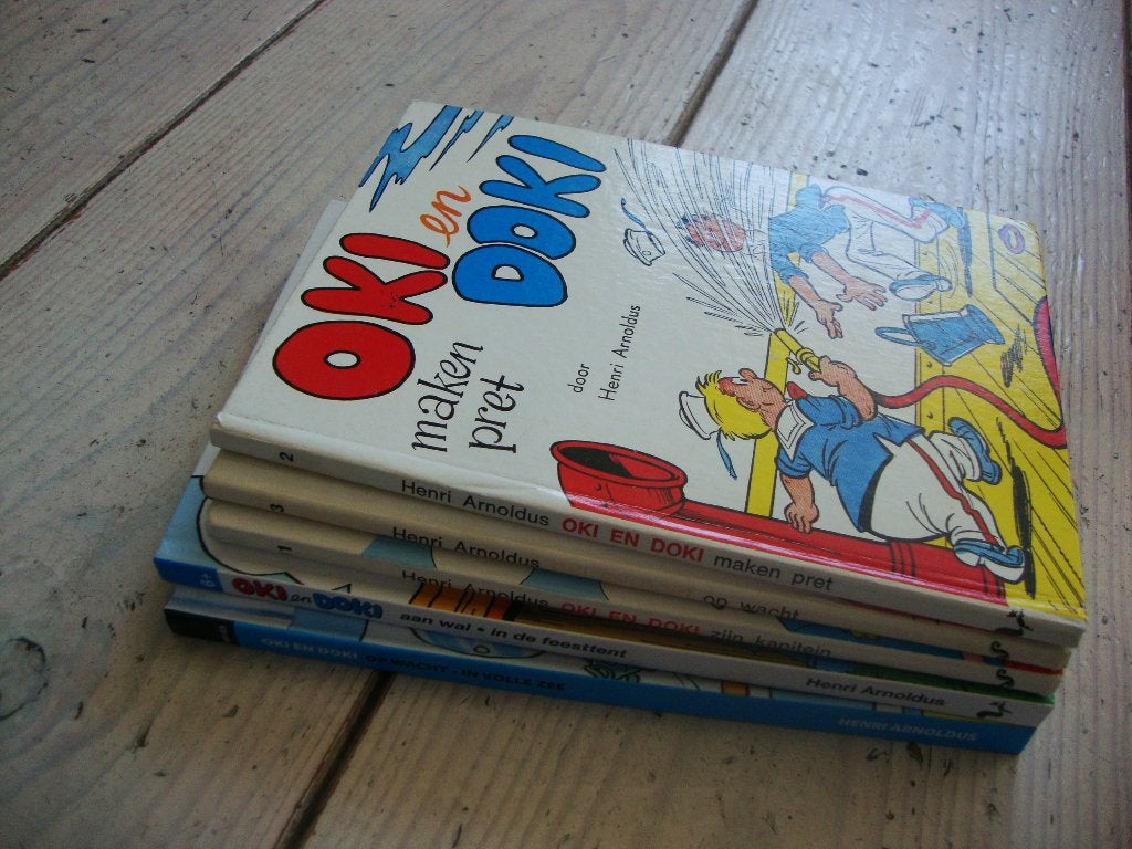 kinderboekjes van Oki en Doki, Okkie en Daantje, Ophalen of Verzenden, Gelezen, H. Arnoldus, L. Roggeveen