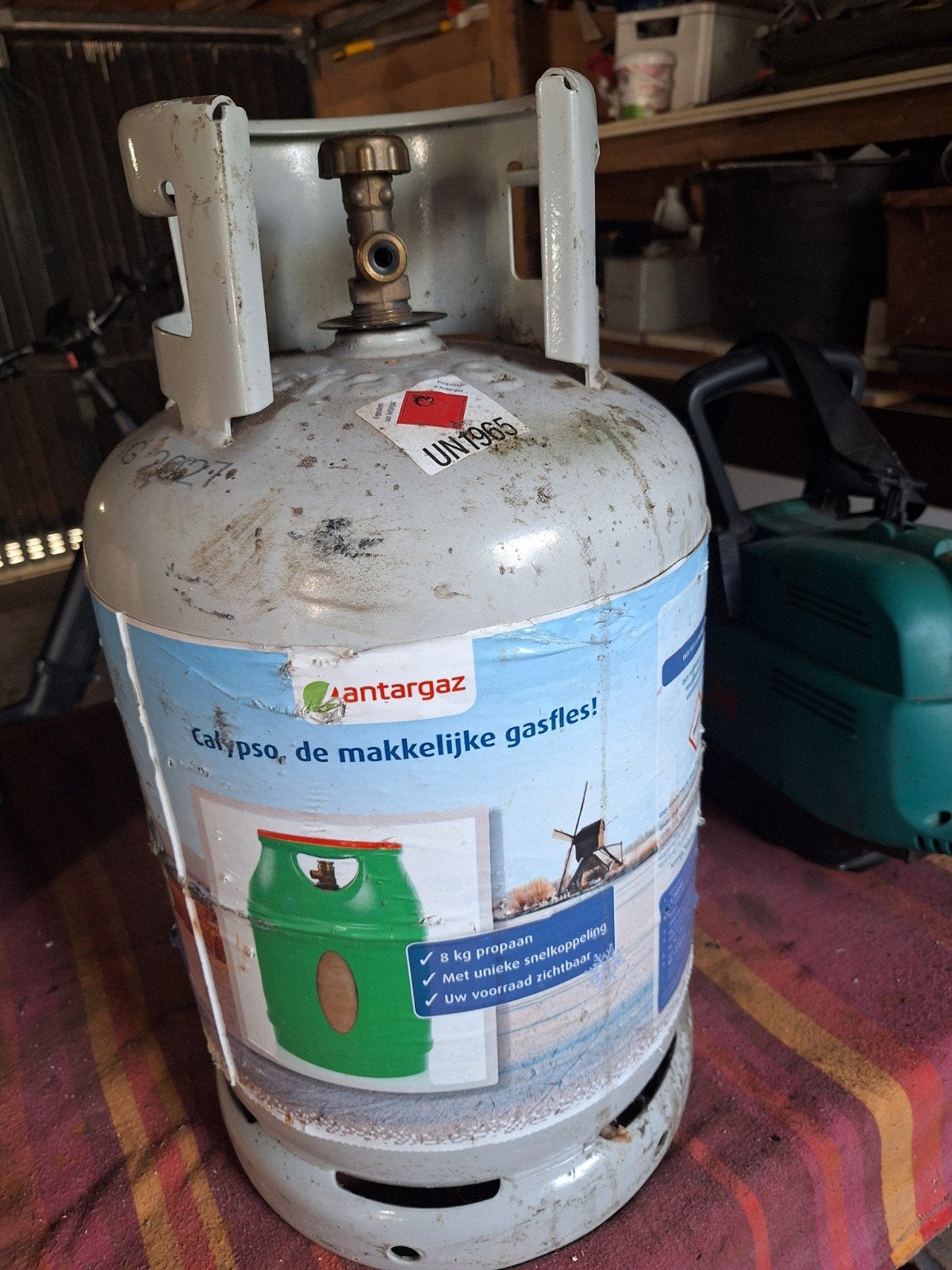 Gasfles 11.5 kg, Ophalen
