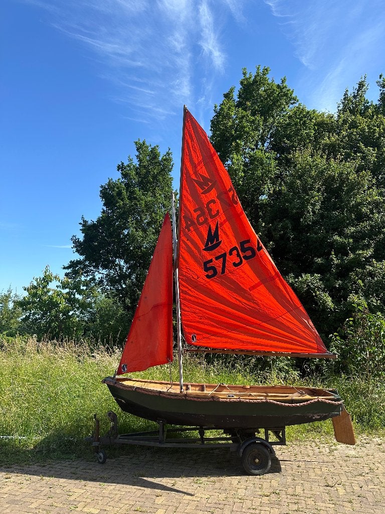 Mirror zeilbootje met trailer, Ophalen, Overige typen, Hout, Gebruikt