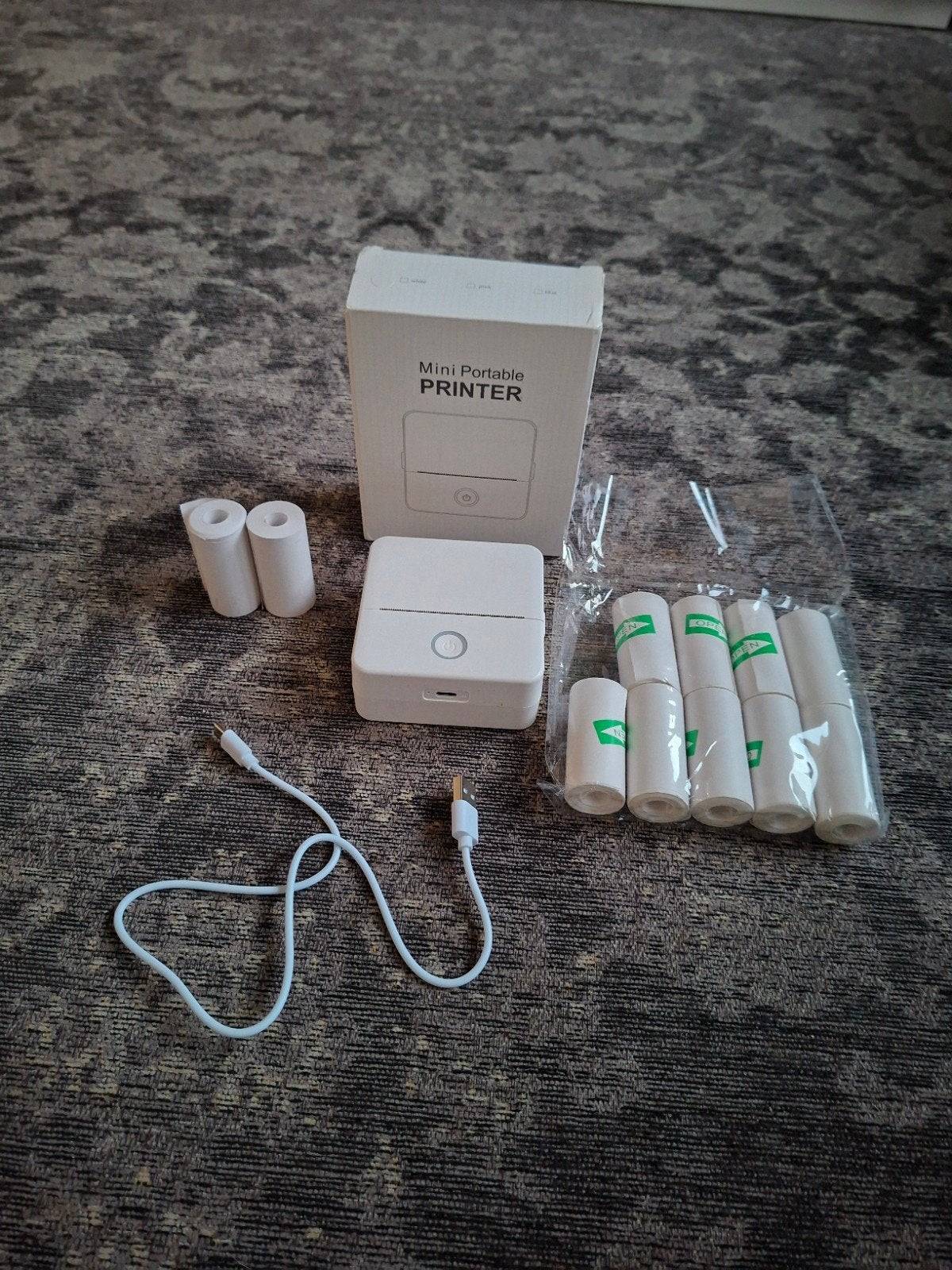 mini label printer met rollen, Computers en Software, Verzenden, Zo goed als nieuw