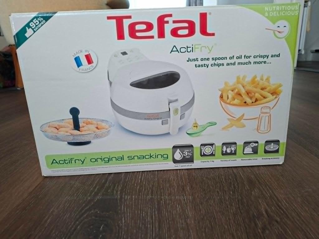 Tefal ActiFry ZGAN eenmaal gebruikt, Ophalen, Zo goed als nieuw, Airfryer, 750 t/m 999 gram