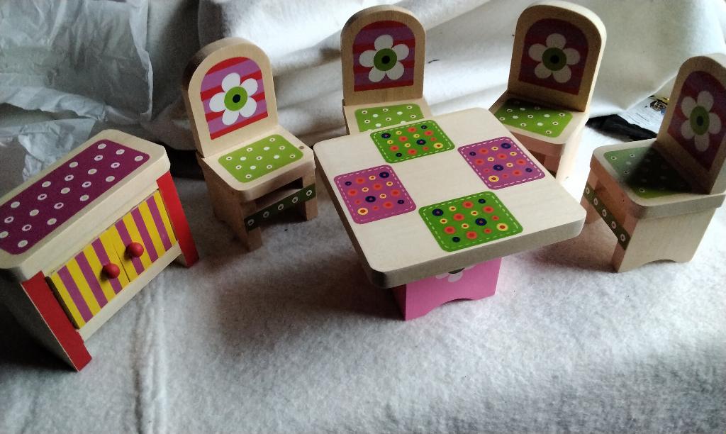 Houten Poppenhuis Mini Meubels (NIEUW), Ophalen, Nieuw, Poppenhuis