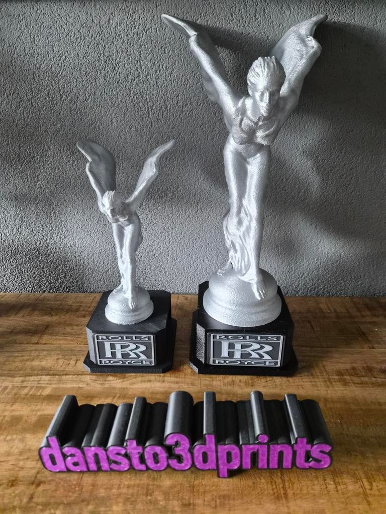 3D geprinte Rolls Royce Spirit of Ecstasy (10-40cm), Verzamelen, Automerken, Motoren en Formule 1, Nieuw, Ophalen of Verzenden