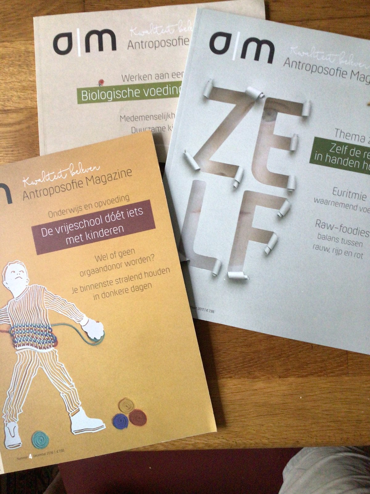 Antroposofie Magazine, 3 exemplaren 2016/ 2017, Ophalen of Verzenden, Zo goed als nieuw, Spiritualiteit algemeen, Achtergrond en Informatie