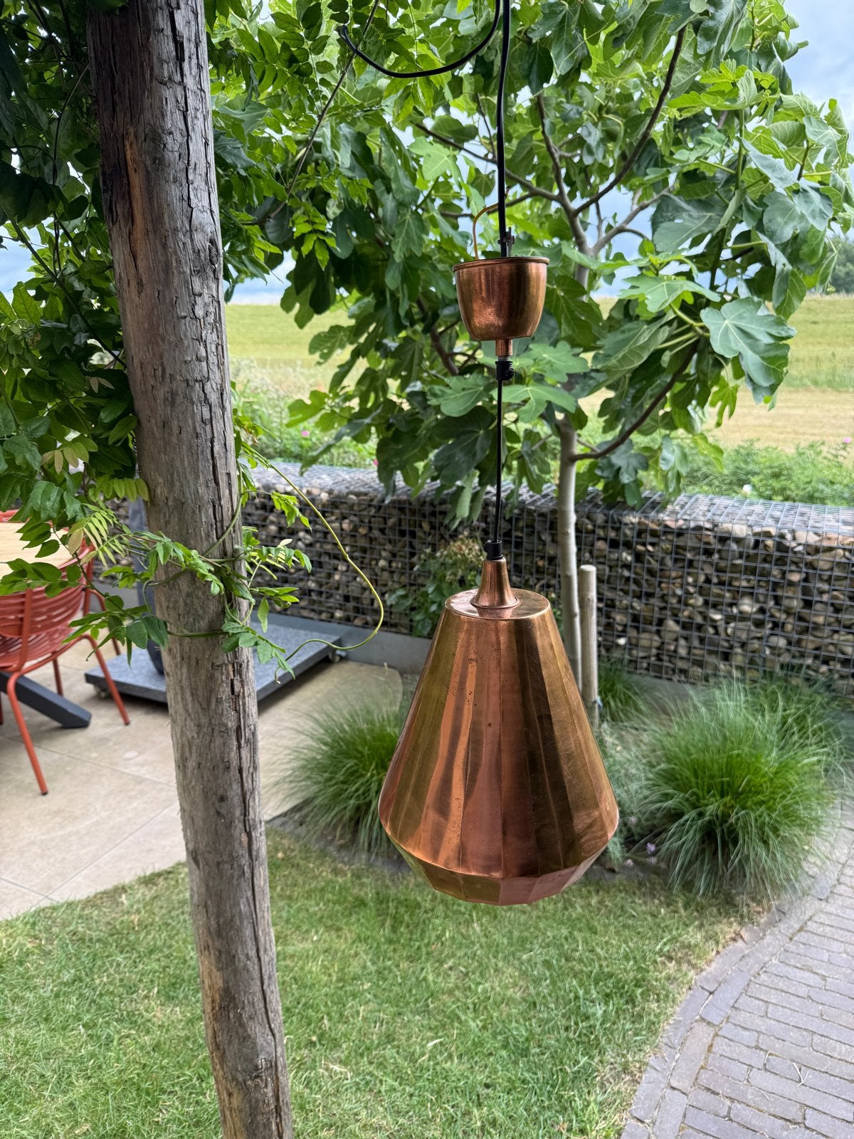 Sissy-Boy koperen hanglamp - Uniek design, Ophalen, Gebruikt, Metaal, E27 (groot)