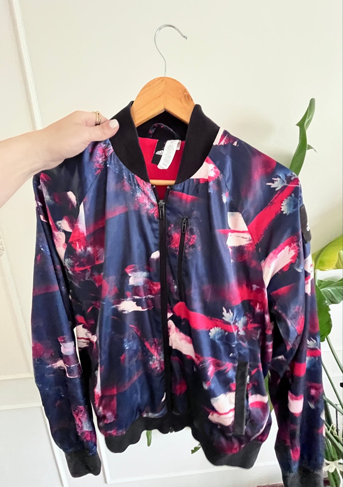 Adidas Bomberjack - Maat M, Ophalen of Verzenden, Zo goed als nieuw, Maat 38/40 (M), Blauw
