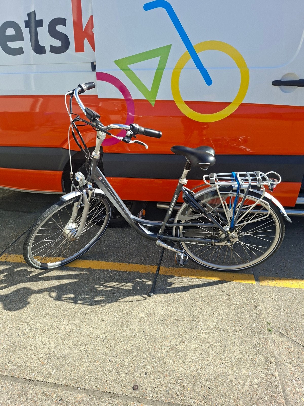 Elektrische Batavus met nieuwe accu, Ophalen, Gebruikt, Batavus, 51 tot 55 cm