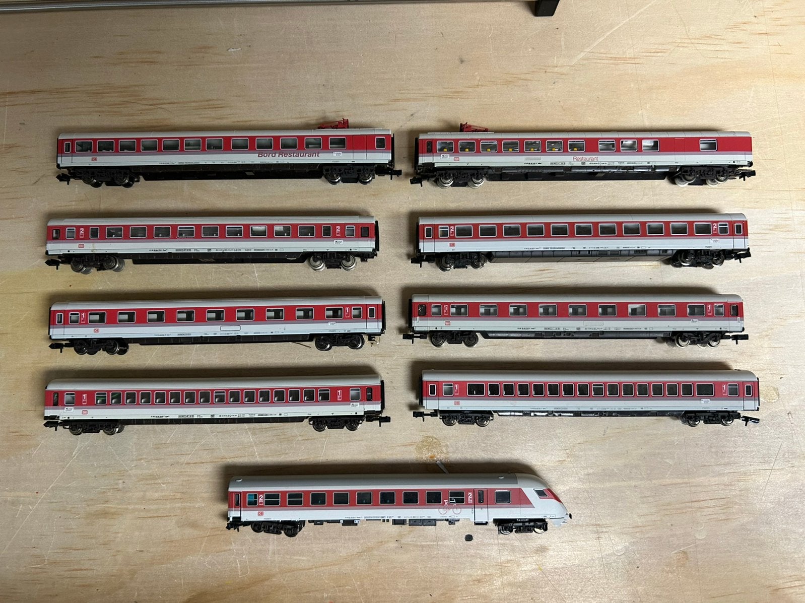 8 IC wagons + stuurstand DB, Overige merken, Gelijkstroom, Wagon, Ophalen of Verzenden