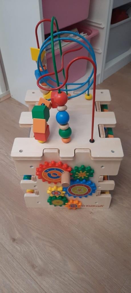 KidKraft Activiteiten Kubus - als nieuw, Kinderen en Baby's, Speelgoed | Houten speelgoed, Ophalen, Zo goed als nieuw, Duw- of Trekspeelgoed