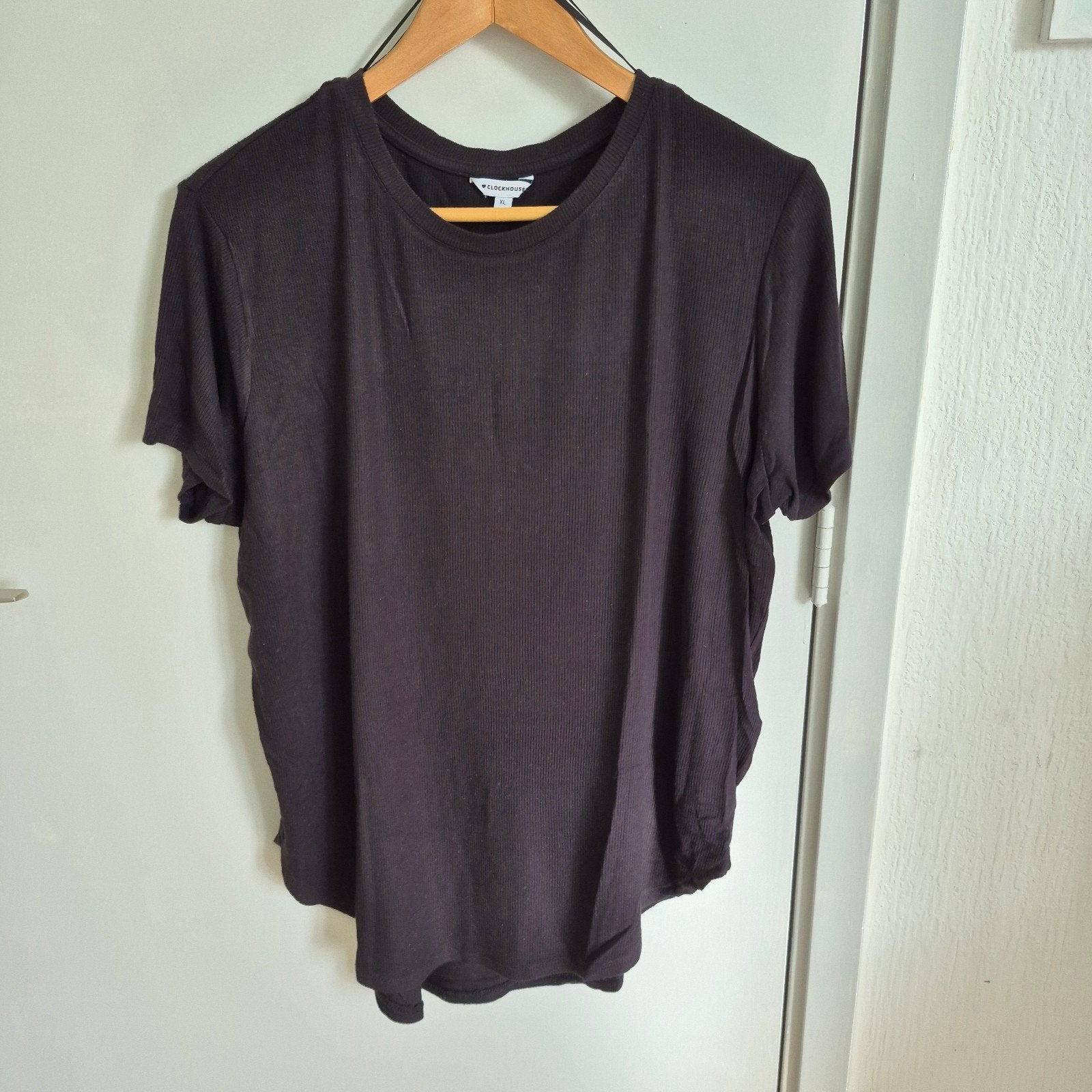 CLOCKENHOUSE zwart geribbeld dames shirt - XL, CLOCKENHOUSE, Ophalen of Verzenden
