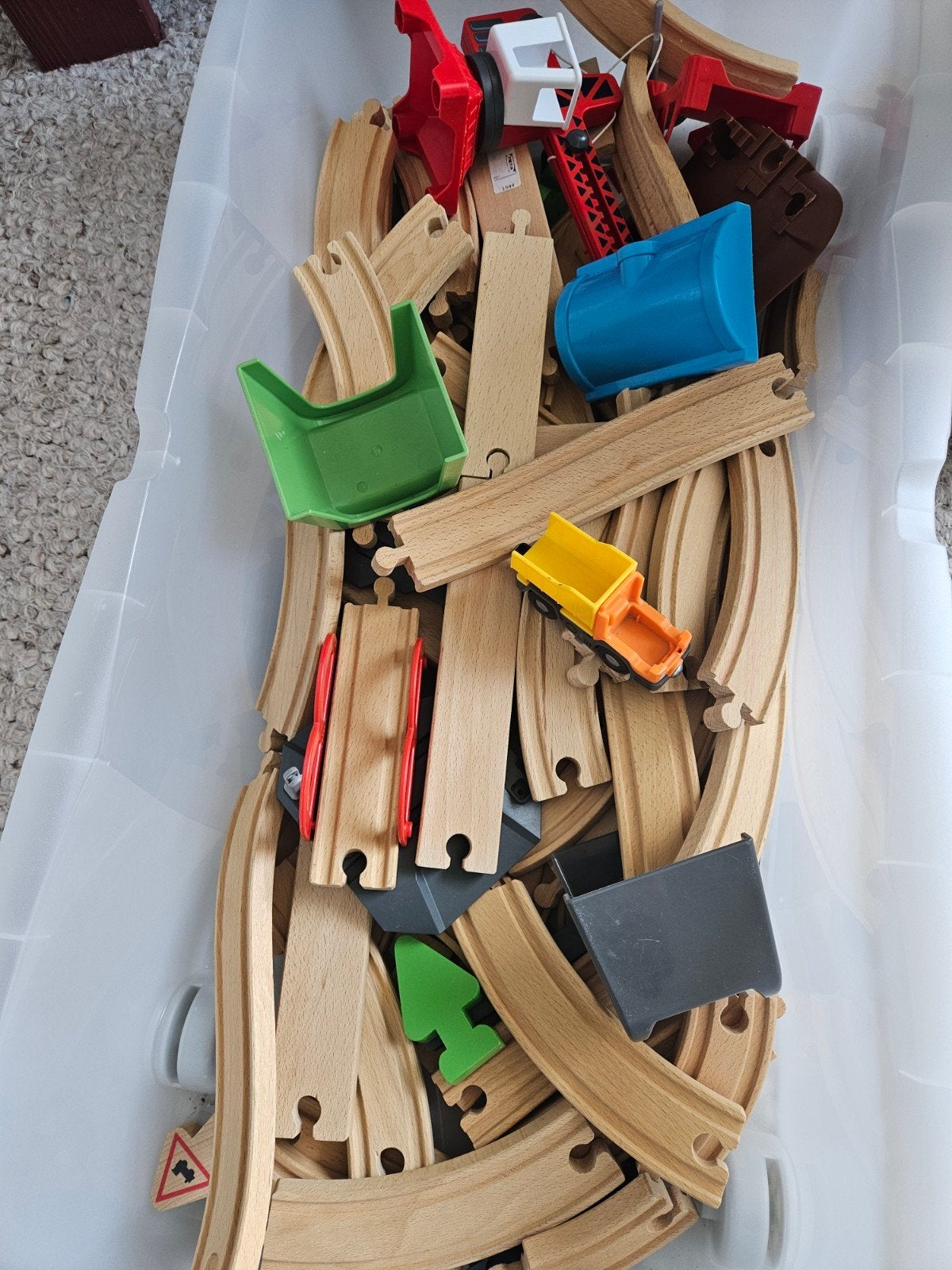Set houten autobaan/treinbaan met accessoires, Kinderen en Baby's, Speelgoed | Houten speelgoed, Ophalen