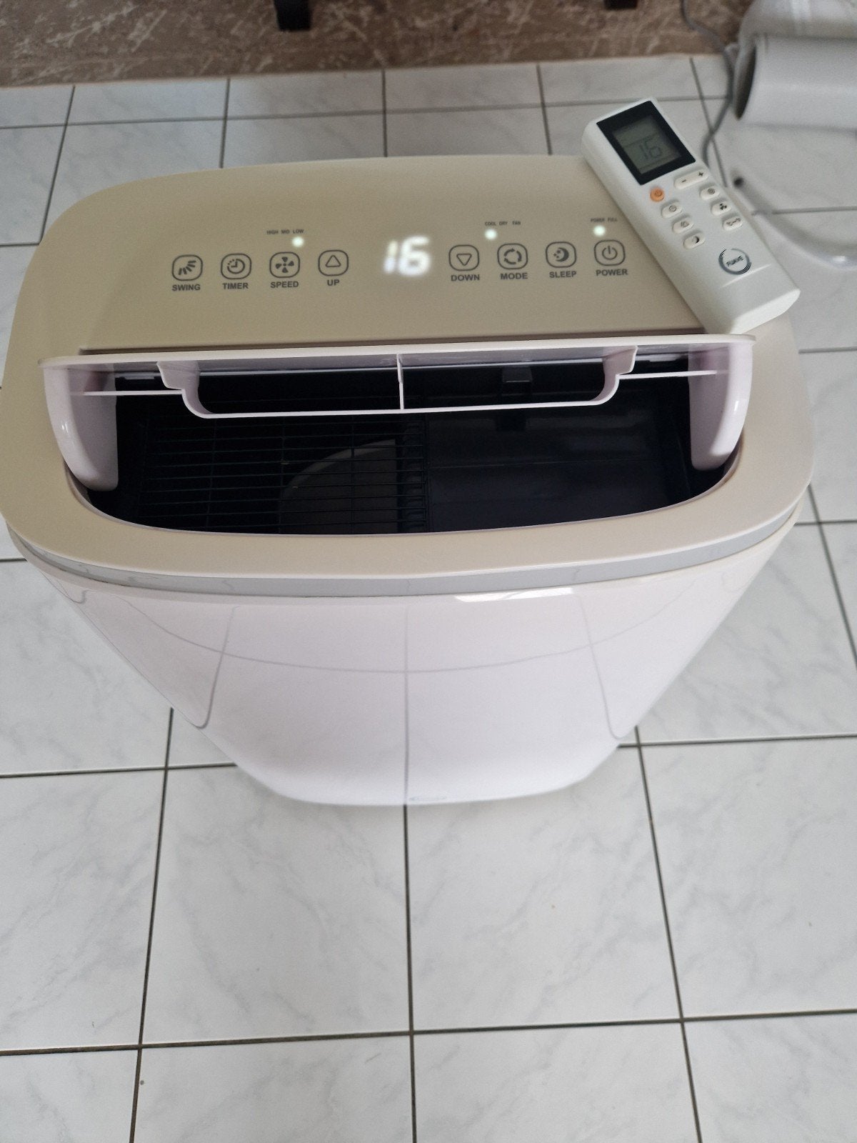 Fuave ACS14K01 mobiele airco – 14.000 BTU, Witgoed en Apparatuur, Airco's, Ophalen, 3 snelheden of meer, Zo goed als nieuw, Koelen en Ontvochtigen
