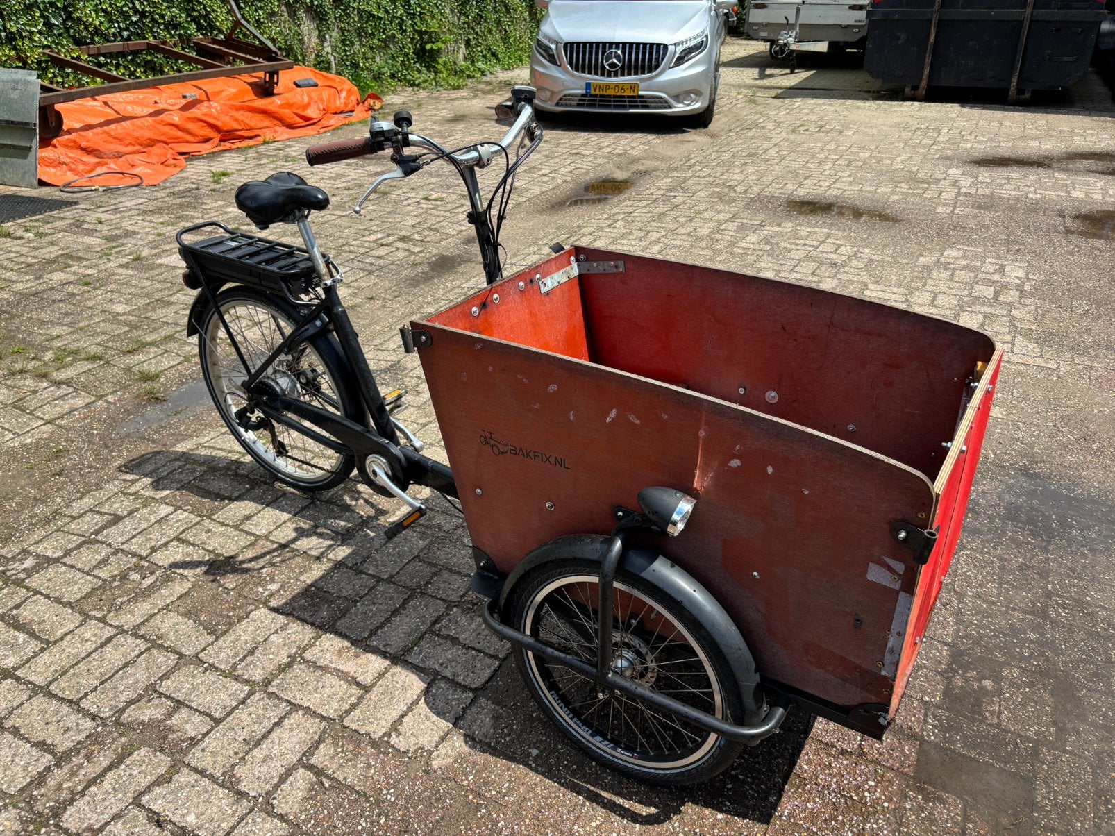 Babboe elektrische Bakfiets Ideaal voor Kinderen of Goederen, Overige merken, Gebruikt, Elektrisch, Ophalen of Verzenden