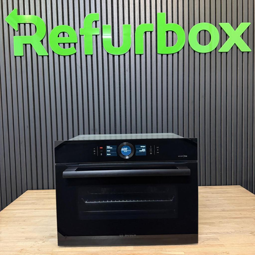 Bosch Serie 8 AccentLine inbouw combi stoomoven carbon black, Witgoed en Apparatuur, Ovens, Hete lucht, Refurbished, Bosch, Combi-oven