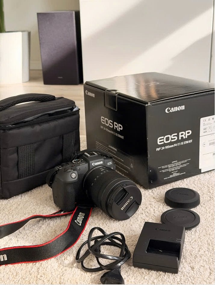 Like New Canon EOS RP - RF 24-105mm, Canon, Zo goed als nieuw, 4 t/m 7 keer, Lensdop