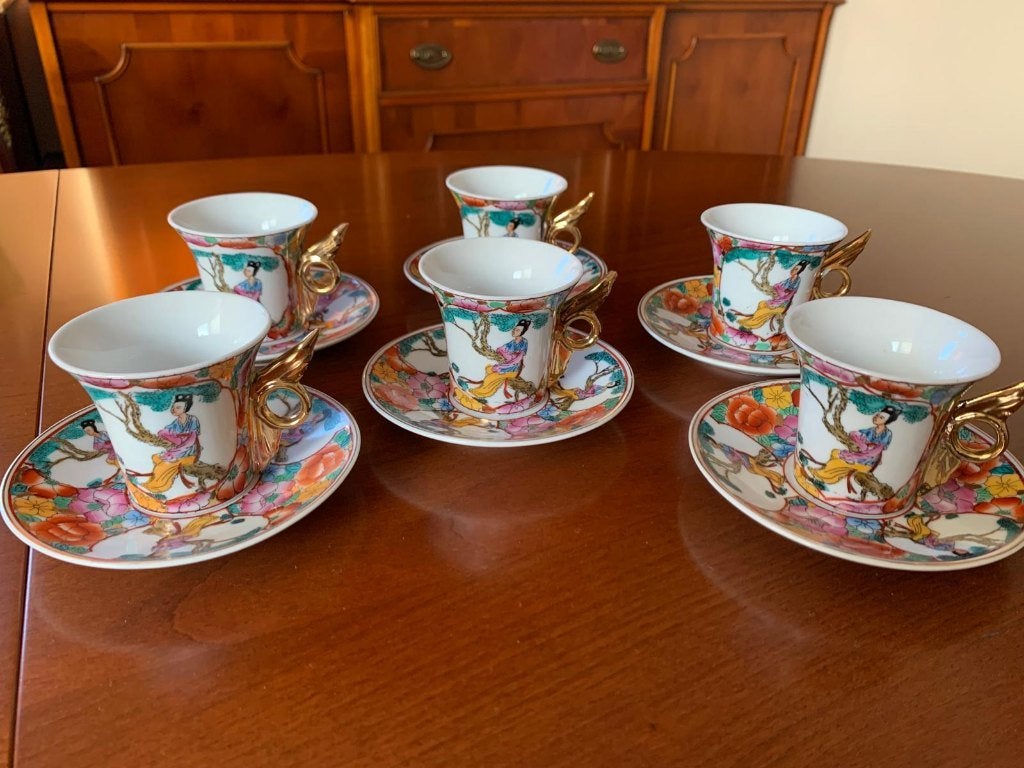 Aziatisch koffieservies set, Ophalen of Verzenden