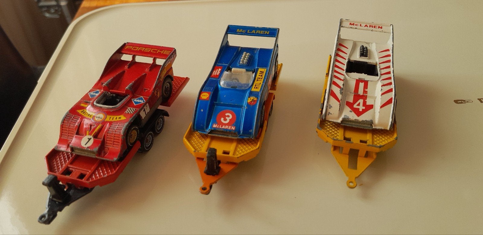 3 Vintage race wagens gebruikte staat., Antiek en Kunst, Ophalen of Verzenden