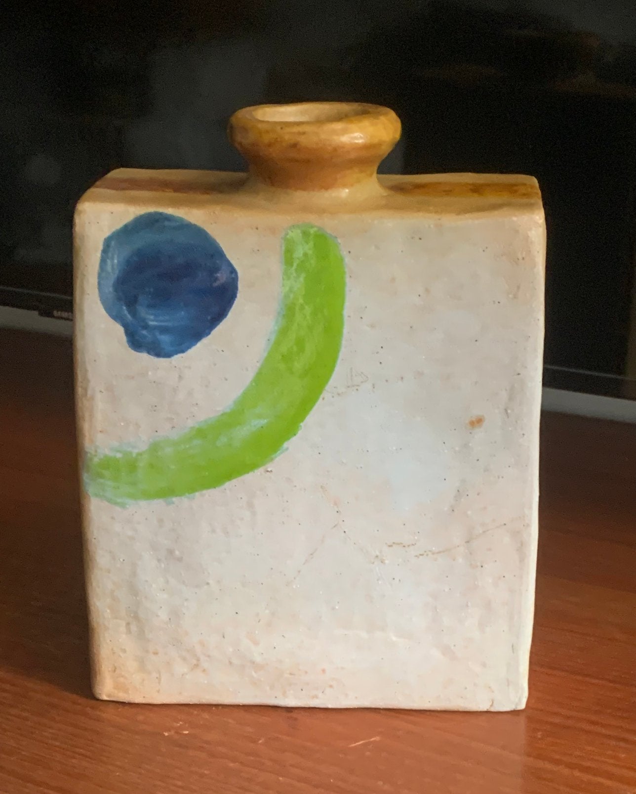 Ivo De Santis for Gli Etruschi modernist ceramic vase, Italy, Ophalen of Verzenden