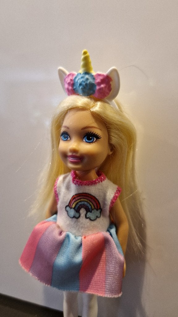 Barbie Chelsea Unicorn, Ophalen of Verzenden, Zo goed als nieuw, Barbie
