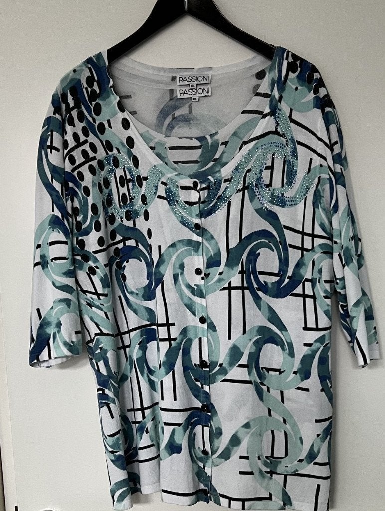 Twin Set van  Passioni vest en  top  XXL 46/48, Passioni, Overige typen, Overige kleuren, Ophalen of Verzenden