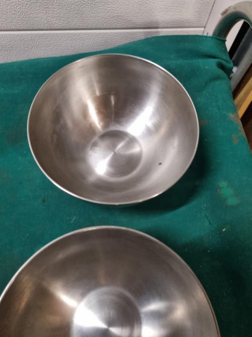 schalen rvs rond twee stuks, Ophalen of Verzenden, 'T Olde Gre-j, Info@toldegrej.nl, Endepoelstraat 20f Didam