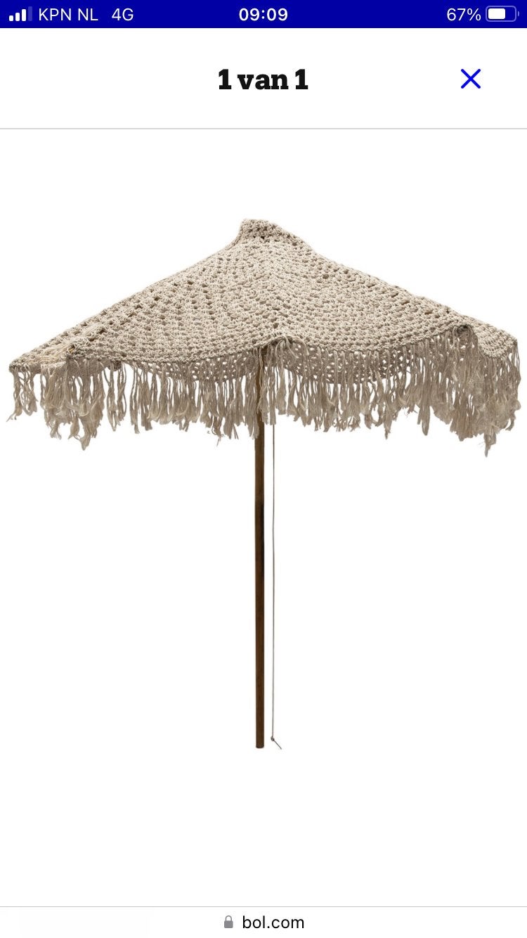 Riviera maison parasol, Tuin en Terras, Parasols, Ophalen, Nieuw, Stokparasol