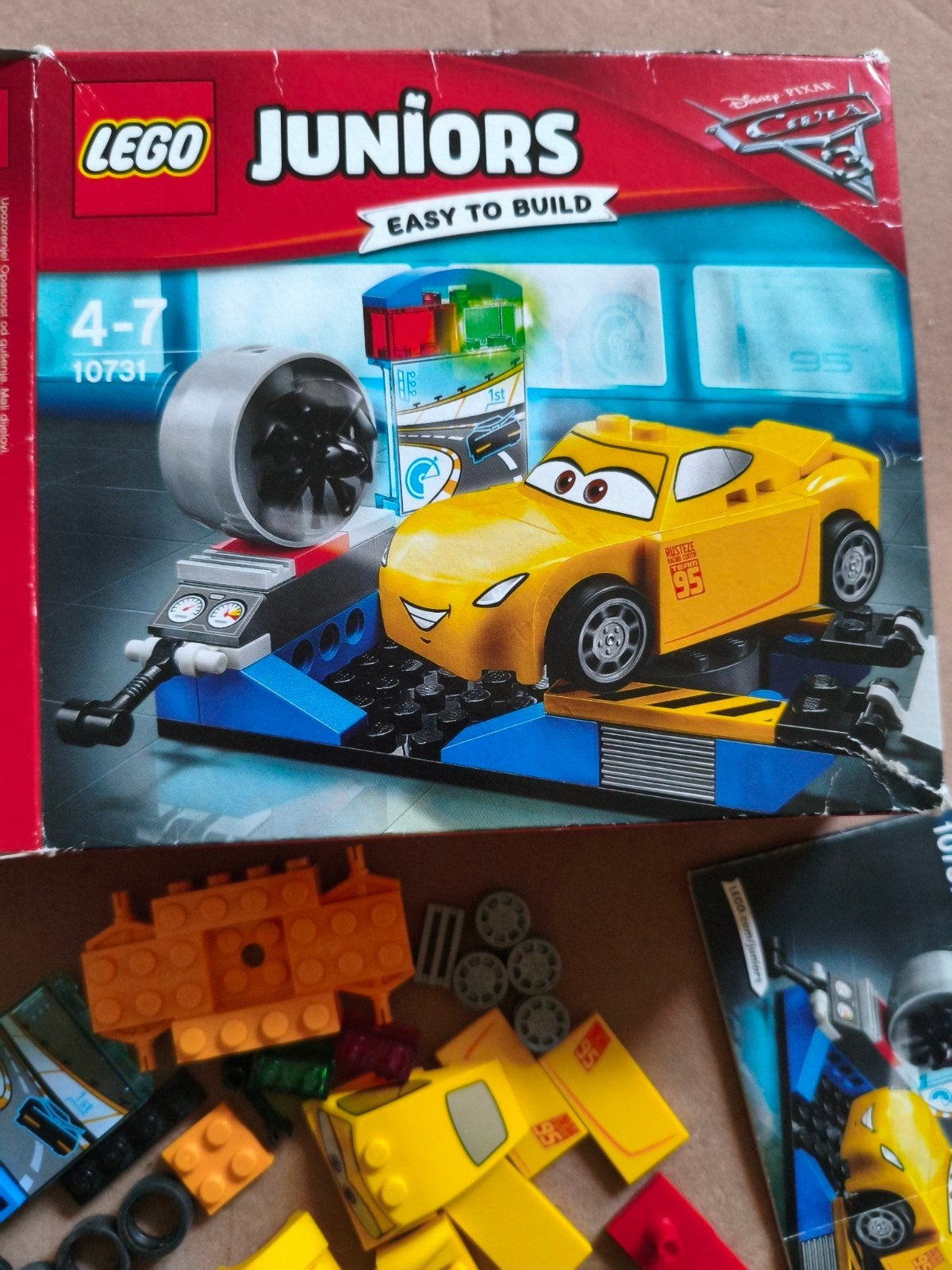 Lego Juniors Cars 3 Speedy McQueen set 10731, Inclusief instructies, Overige thema's, Lego, Ophalen of Verzenden